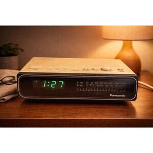 Vintage Panasonic RC-64 AM-FM Electronic Digital ALARM Clock Radio WORKS!